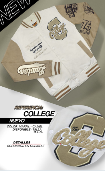 <strong>CHAQUETA BEISBOLERA<strong>